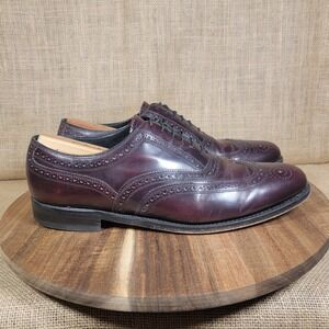 Florsheim Lexington Wingtip Burgundy Leather Dress Shoes Brogue Mens Size 10 D